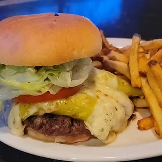 Asiago Banana Pepper Burger