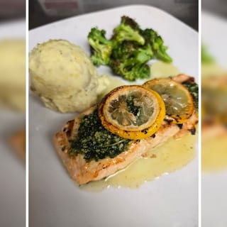 Lemon Pesto Salmon