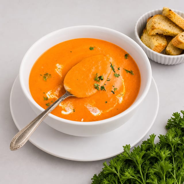 Red Pepper Tomato Bisque.