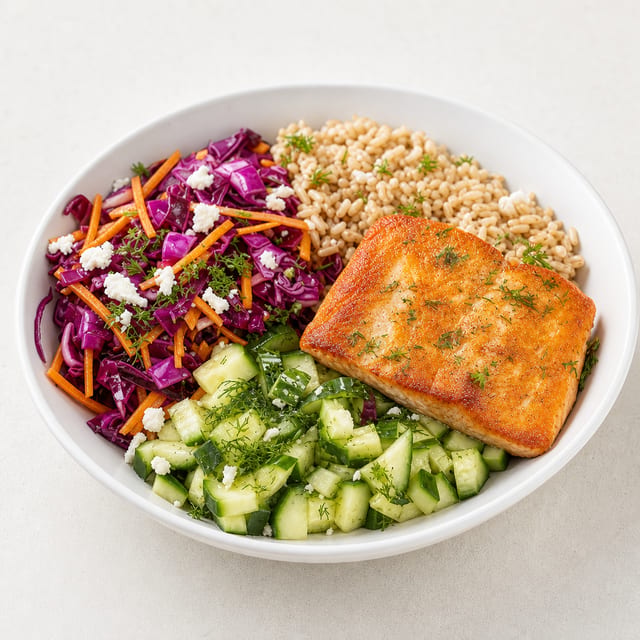 Power Protein Salad w/ Salmon.