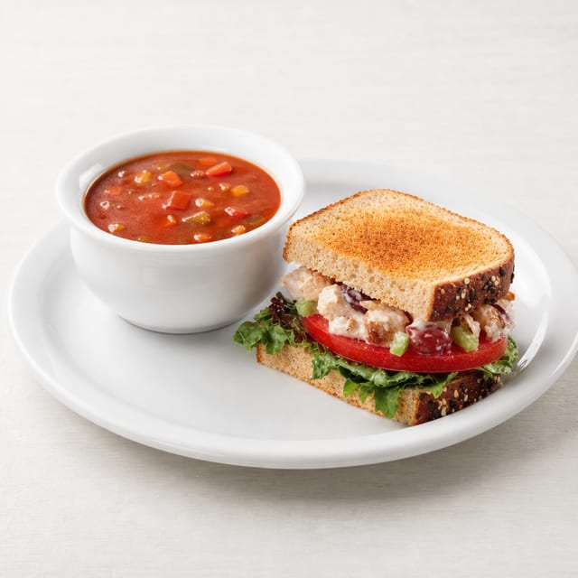 1/2 Sandwich and Soup.