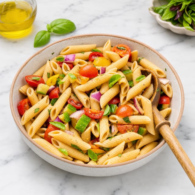 Salad With Pasta.